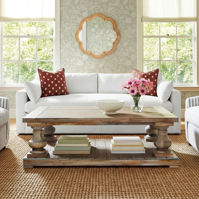 Birch Lane™ McKew Solid Wood Coffee Table with Storage & Reviews